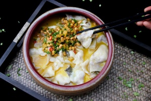 四川，鱼，鱼片，酸辣，食品和饮料，食品，健康饮食，碗