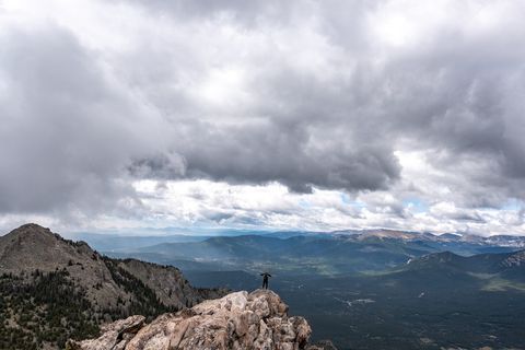 美国, 双胞胎姐妹峰, 高峰, 山顶, 查看, 景观, 自然, 全景