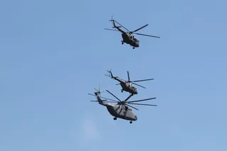 直升机，游行，天空，飞行，莫斯科，胜利日，军队，舰队