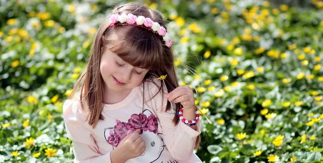 天使，小女孩，公主，自然，多姆，孩子，孩子