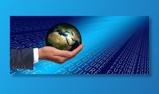 个人，控股公司，行星地球插图，转发公司，商人，全球，世界，欧洲