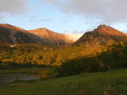 山, 湖, 森林, 秋季, 秋天的颜色, 云, 晚上, 反射 山, 湖, 森林, 秋季, 秋天的颜色, 云, 晚上, 反射