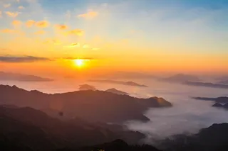 山景黄金时段摄影