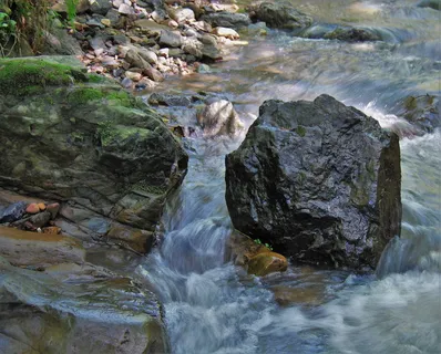 美国，斯廷森海滩，陡峭峡谷小径，小溪，水，流，马林，陡峭峡谷