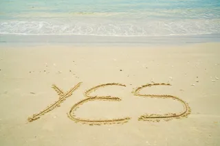 是的，沙子艺术，是的，夏天，写作，沙子，假期，旅行，热带