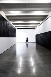 黑色和白色, 展览, 艺术, 画廊, 对面, 走, 架构, 室内