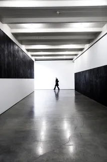 黑色和白色, 展览, 艺术, 画廊, 对面, 走, 架构, 室内