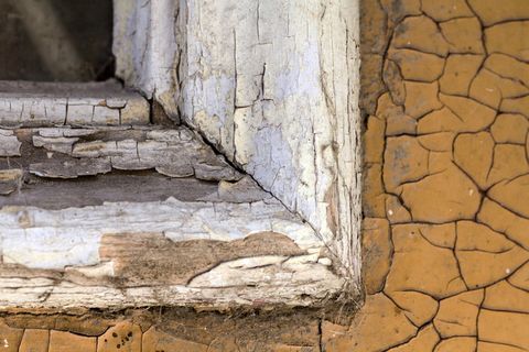 门，窗，旧，木材，木纹，旧油漆，裂缝，自然