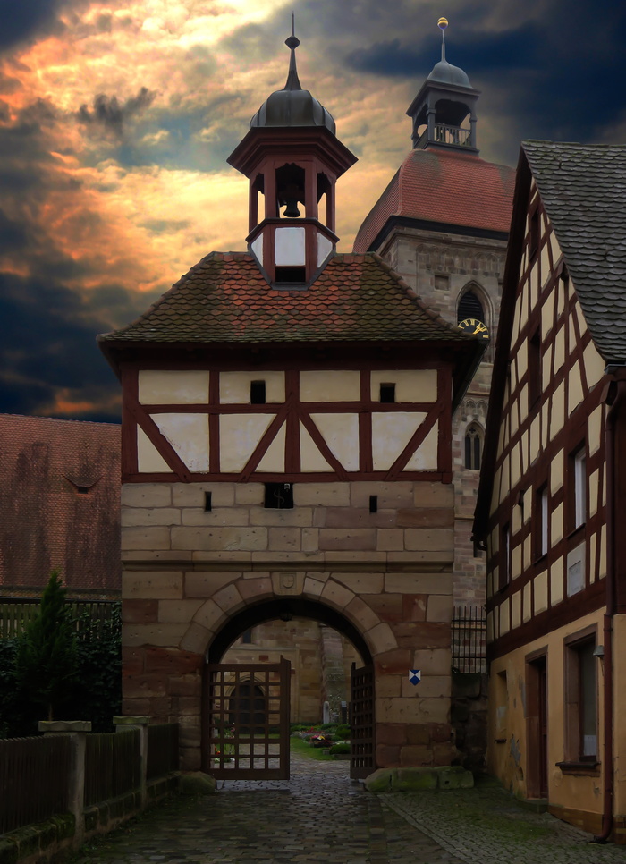 brown，gateway tower，house，中世纪，历史，old town，tower，church