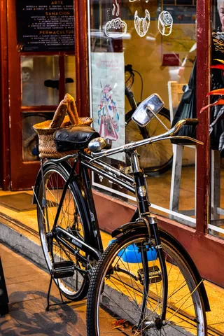 自行车，经典，贝克，交通，无人，陆上车辆，交通方式，木质材料