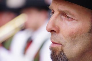 男人，肖像，侧面，人，头，看，男人，人