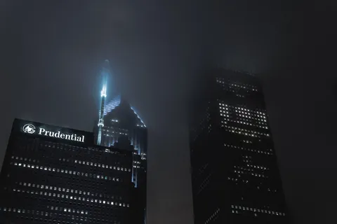 芝加哥, 美国, 风城, 夜, 摩天大楼, 穆迪, 蝙蝠侠, 神秘