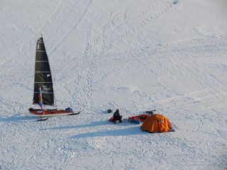布尔、贝加尔湖、湖泊、帐篷、床、一夜冰上、游客、旅程