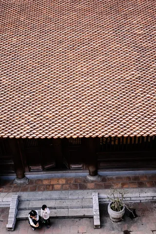 人，等待，外面，建筑，屋顶，天线，建筑，建筑结构