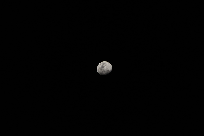 夜，太空，黑暗，黑色，天文学，黑白，新月，月亮