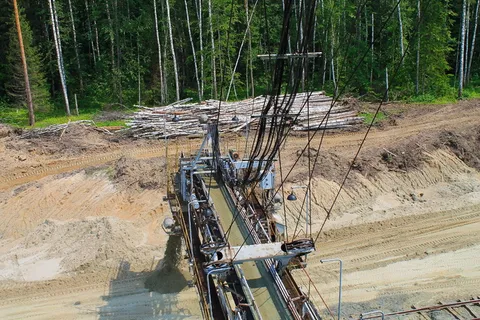 职业发展，采石场，沙子，发展，土地，森林，树木，自然