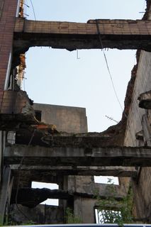 拆除，建筑，施工，拆除，破坏，碎片，破坏，现场