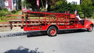 消防车、卡车、火灾、紧急情况、车辆、救援、消防员、运输