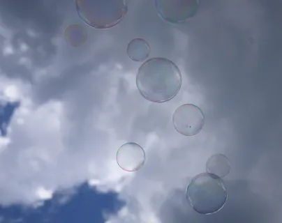 肥皂泡, 天空, 云, 云量, 打击, 球, 泡沫, 飞行