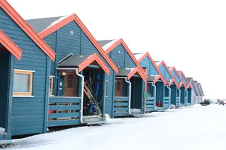 斯瓦尔巴特、斯瓦尔巴特和扬马延、隆年、在家、滑雪、北极、建筑、建造结构