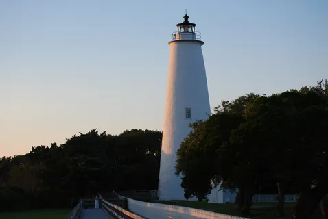 ocracoke、lighthouse、white、outer banks、north carolina、island、Guidence、building exterior
