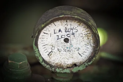 ad、仪表、刻度、旧、配件、机器、压力显示器、仪表