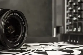 相机镜头特写照片