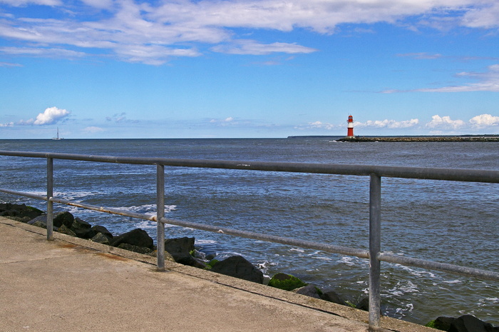 warnemünde，波罗的海，灯塔，塔，海滨度假村，海滩，海，海岸