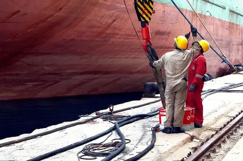 航运，轮船，港口，水手，水手，贸易，真人