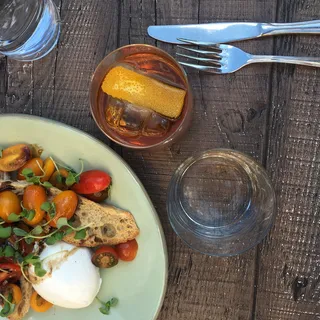 美国、巴尔的摩、汉普登、户外、鸡尾酒、burratta、奶酪、cosima