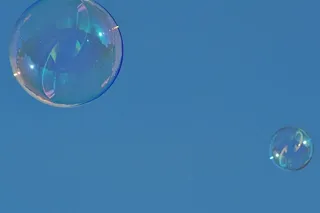 肥皂泡，彩色，球，肥皂水，制造肥皂泡，漂浮，镜像，泡沫