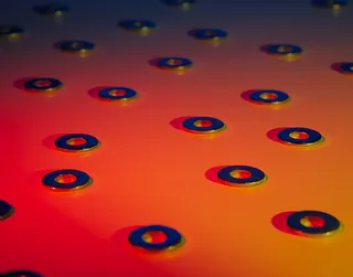 表面圆形金色硬币