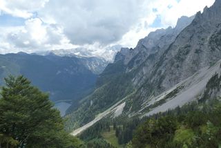 vorderer gosausee、salzkammergut、gosau、gosausee、dal、景观、全景、登山