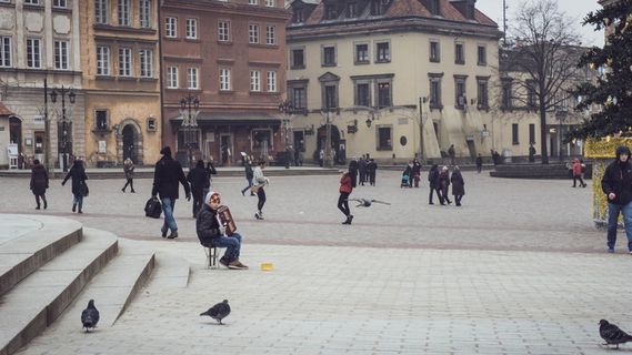 波兰，华沙，音乐，城市，街头艺人，享受，男孩，拉什