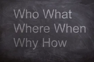 谁，什么，哪里，何时，为什么，如何，黑板，粉笔