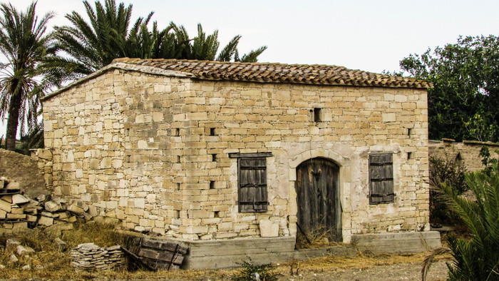 仓库，石头建造，建筑，传统，塞浦路斯，阿夫德莱罗，村庄，建筑结构