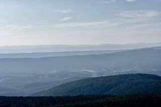 shenandoah国家公园，美国，森林，徒步旅行，概述，俯瞰，景色，烟雾