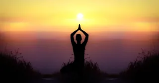 做瑜伽的人, 日落, 黎明, 自然, 黄昏, 太阳, 天空, 风景