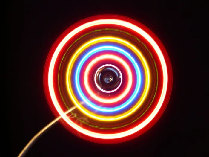 红色、黄色、蓝色、led、灯光、彩色、深色、霓虹灯