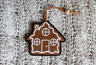 圣诞树装饰，圣诞节，小屋，小屋，吊坠，装饰，冬季，节假日