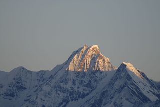 尼泊尔，朗唐，喜马拉雅山，高山，寒冷的温度，雪，冬天，自然之美