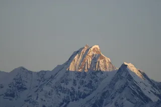 尼泊尔，朗唐，喜马拉雅山，高山，寒冷的温度，雪，冬天，自然之美