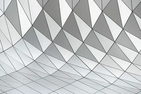 白色和灰色三角形图案 白色和灰色三角形图案
