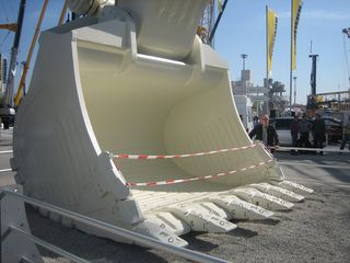 挖掘机，巨大，巨大，建筑，阳光，工业，运输，白天