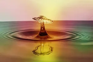 近景、摄影、水、水滴、高速摄影、水滴、水上游戏、水上反射