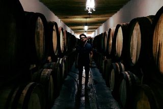 葡萄酒、casa madero、墨西哥、saltillo、town、ghost town、barrel、man