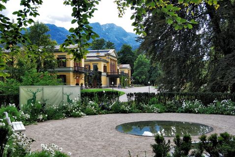 bad ischl、salzkammergut、展览、帝国公园、帝国别墅、树木、植物、建筑