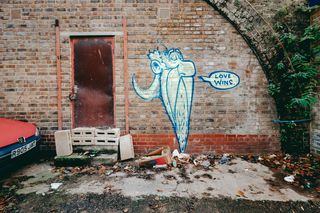 有胡子的人墙壁画