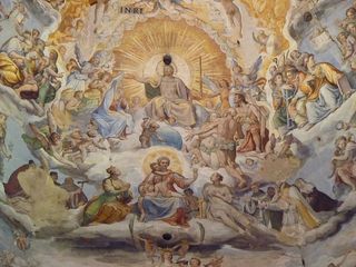 绘画、壁画、佛罗伦萨、穹顶、教堂、托斯卡纳、圣玛丽亚·德尔菲奥雷、大教堂