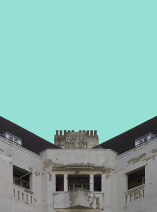 英国，伦敦，国王十字，建筑，对称，破旧，腐烂，石膏